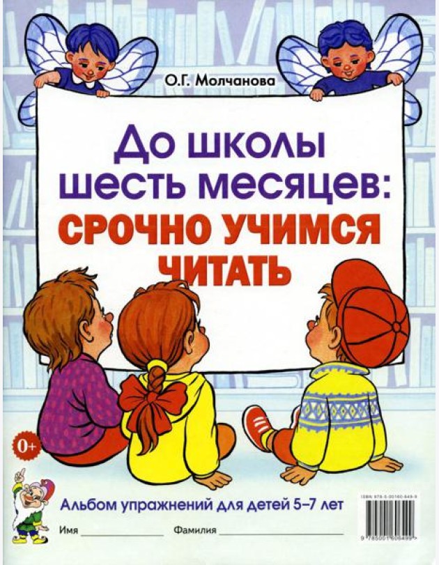 До школы шесть месяцев: срочно учимся читать. Альбом упражнений для детей 5-7 лет