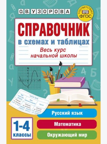 Справочник в схемах и таблицах. Весь курс начальной школы. Русский язык, математика, окружающий мир