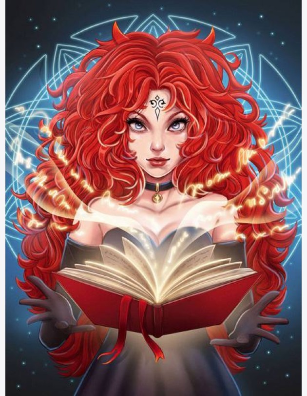 БЛОКНОТ ТОЧКАБУК Witch Girls. РЫЖАЯ ВОЛШЕБНИЦА