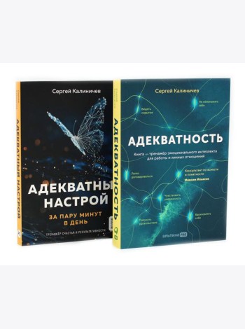 Адекватность; Адекватный настрой за пару минут в день: Тренажер (комплект из 2-х книг)
