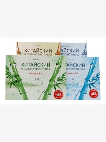 Китайский в схемах-паутинках. Уровни 1-6 (комплект из 4-х книг)