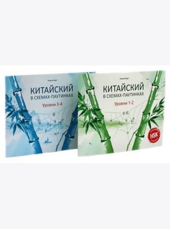 Китайский в схемах-паутинках. Уровни 1-4 (комплект из 2-х книг)