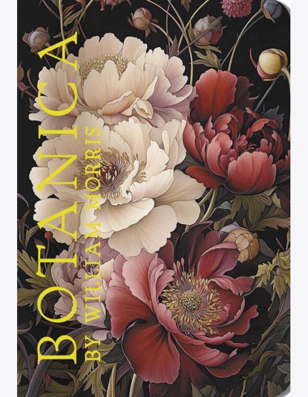 Блокнот BOTANICA by William Morris (пионы на темном фоне)