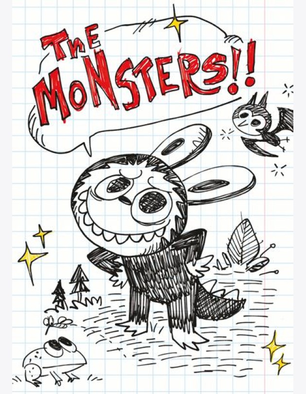 The Monsters. Тетрадь в клетку общая (Лабубу и лягушонок, А5, 48 л.)