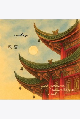 Словарь для записи китайских слов (15х15 см) (Китайская пагода)