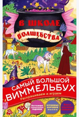 В школе волшебства. Самый большой виммельбух. Раскрашиваем и играем