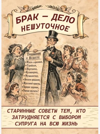 Брак - дело нешуточное. Старинные советы тем, кто затрудняется с выбором супруга на всю жизнь
