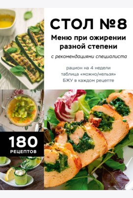 Стол №8. Меню при ожирении разной степени