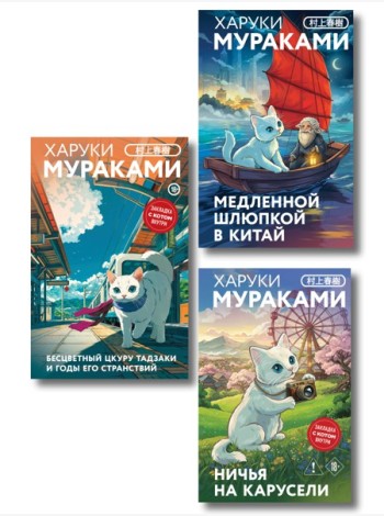Отпуск с Харуки Мураками (набор из 3-х книг: 