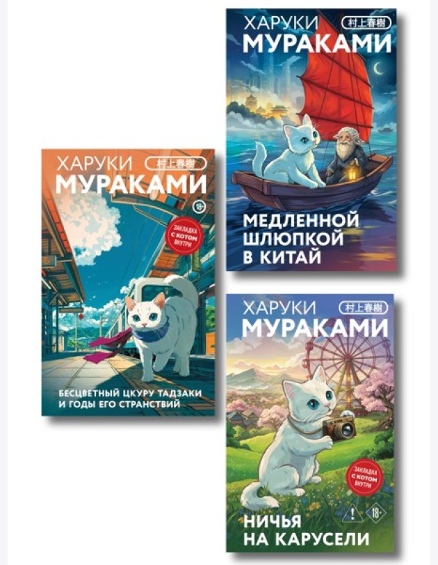 Отпуск с Харуки Мураками (набор из 3-х книг: