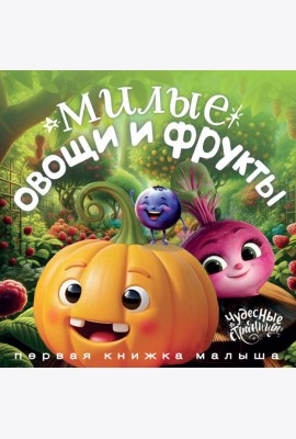 Милые овощи и фрукты. Первая книжка малыша